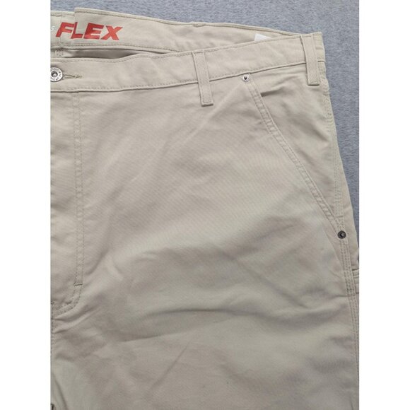 Dickies Pants Mens 46x32 Khaki Flex Regular Fit Straight Leg Active Waist Work - Picture 3 of 16